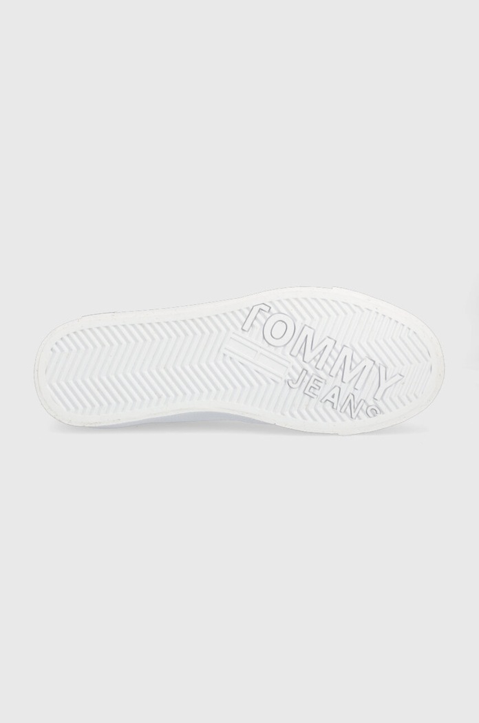 Kožené tenisky Tommy Jeans VULCANIZED ESS EM0EM01106 bílá