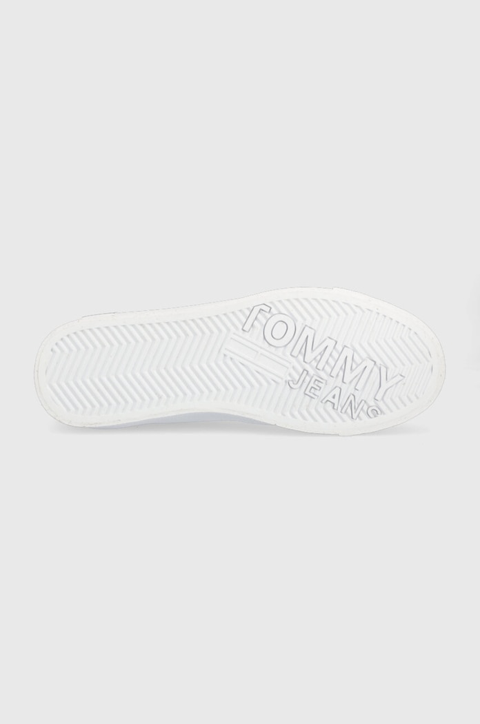 Kožené tenisky Tommy Jeans VULCANIZED ESS EM0EM01106 bílá