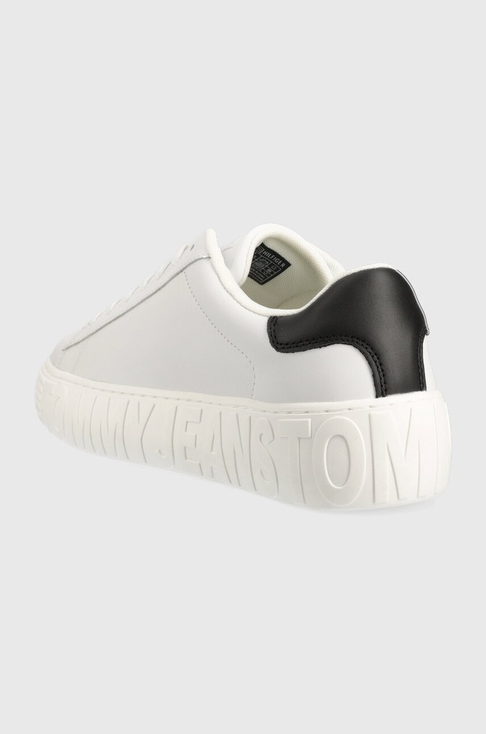 Obuća Kožne tenisice Tommy Jeans LEATHER OUTSOLE EM0EM01159 bijela