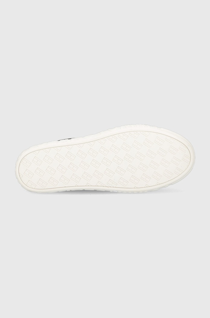 Tommy Jeans sneakersy skórzane LEATHER OUTSOLE EM0EM01159 czarny