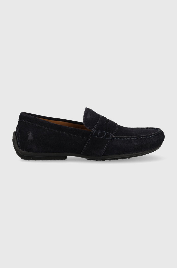 Semišové mokasíny Polo Ralph Lauren Reynold casual námořnická modř 803893741001