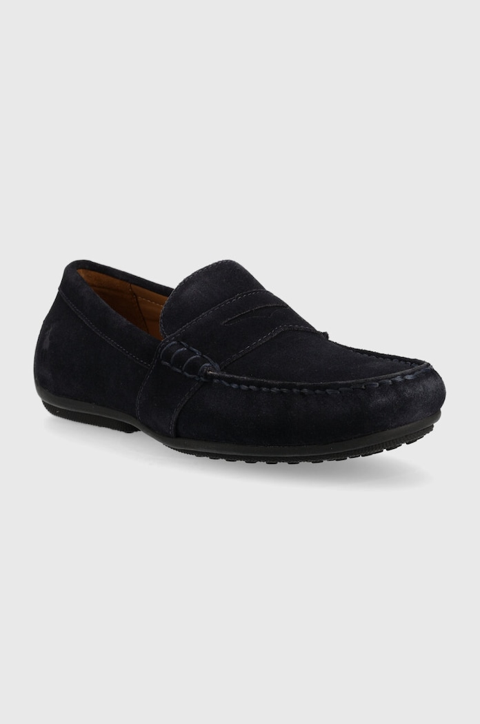 Semišové mokasíny Polo Ralph Lauren Reynold 803893741001 námořnická modř SS23