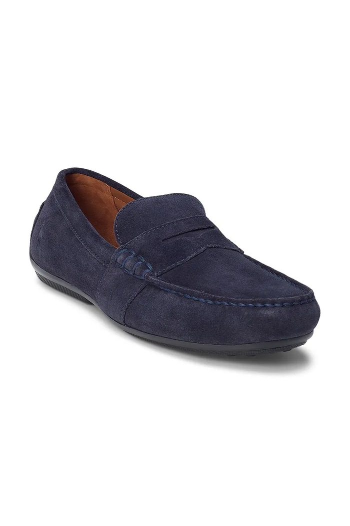 Semišové mokasíny Polo Ralph Lauren Reynold 803893741001 tmavomodrá SS23