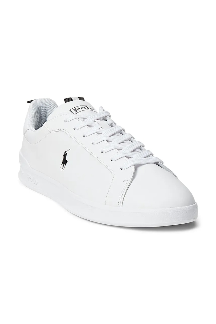 Polo Ralph Lauren sneakers in pelle Hrt Ct II 809860883006 bianco AW24