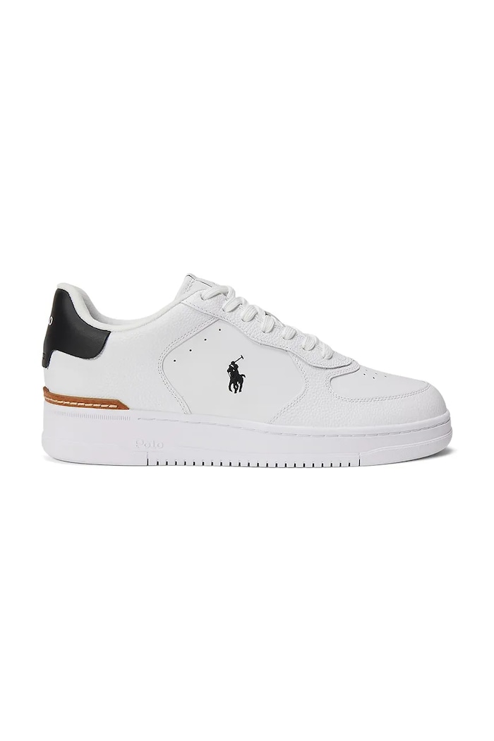 Tenisky Polo Ralph Lauren Masters Crt imitace kůže bílá 809891791003