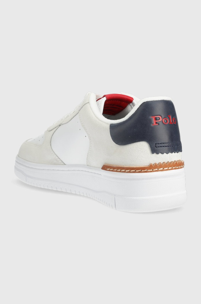 Obuwie Polo Ralph Lauren Sneakersy skórzane Masters Crt 809891794001 biały