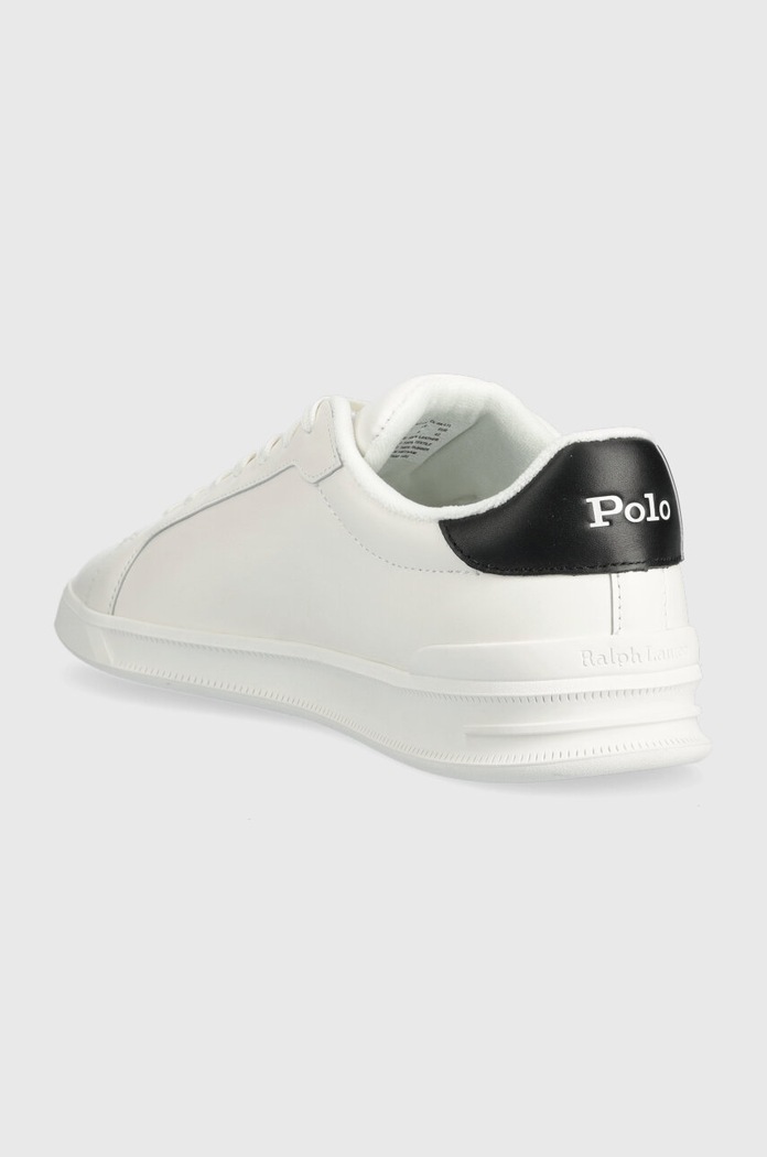 Obuwie Polo Ralph Lauren sneakersy skórzane Hrt Crt Cl 809892336001 biały