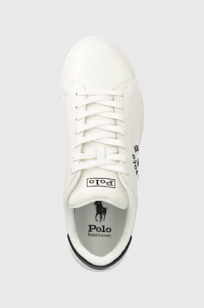 Polo Ralph Lauren sneakersy skórzane Hrt Crt Cl biały 809892336001