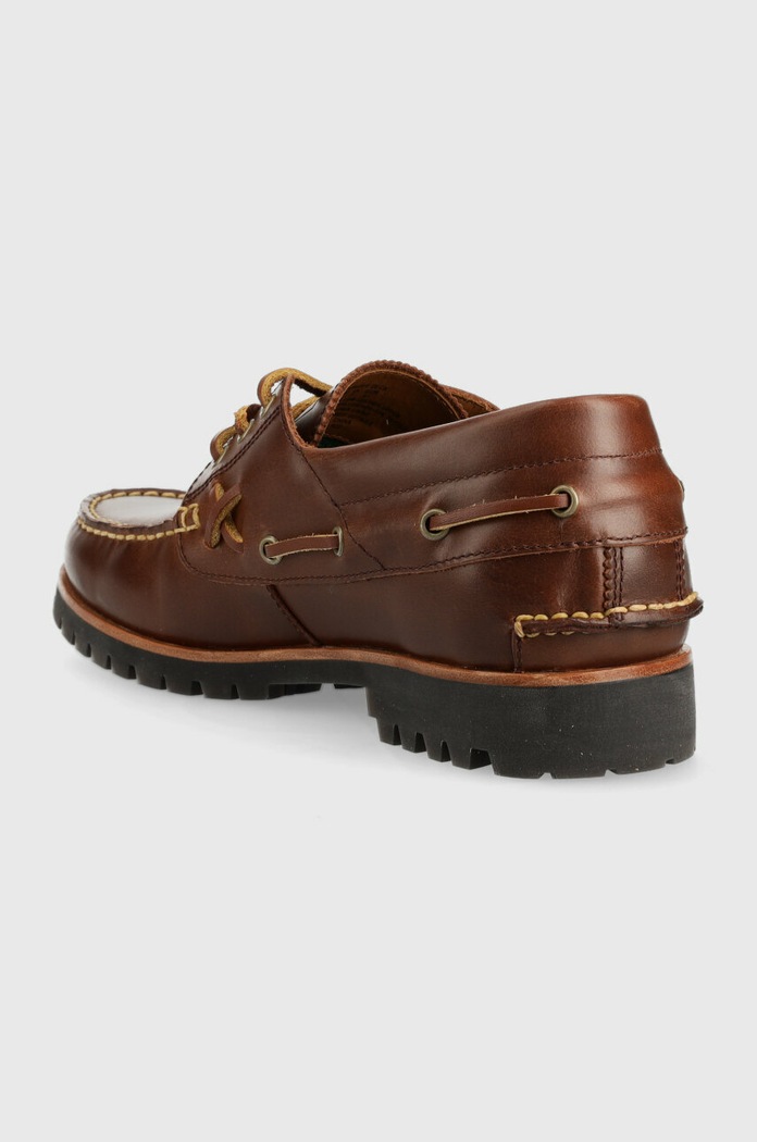 Încălțăminte Polo Ralph Lauren pantofi de piele Ranger Deck 812898336001 maro
