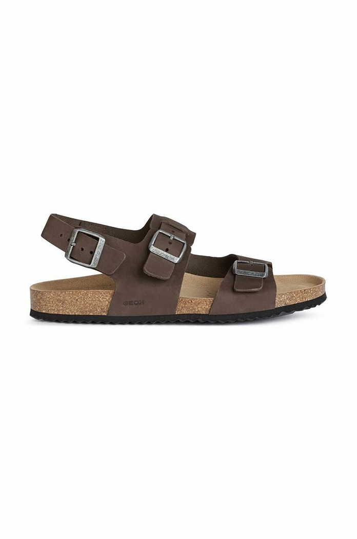 Geox sandały zamszowe U SANDAL GHITA A brązowy U159VA.00032.C6024