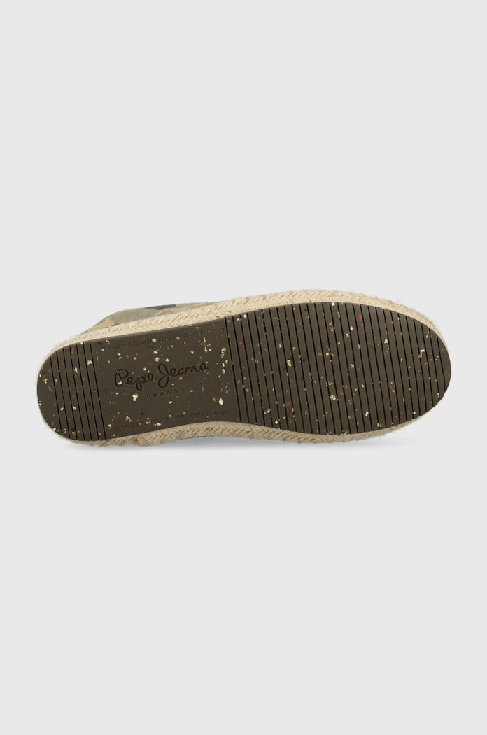 Semišové espadrilky Pepe Jeans TOURIST PMS10315 zelená