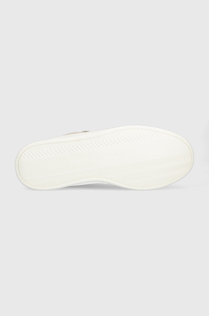 Δερμάτινα sneakers Tommy Hilfiger ELEVATED CUPSOLE LEATHER FM0FM04490 μπεζ