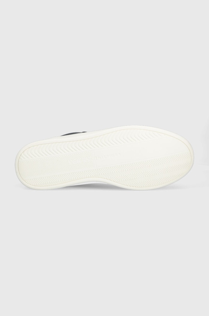 Tommy Hilfiger sneakersy skórzane ELEVATED CUPSOLE LEATHER FM0FM04490 granatowy