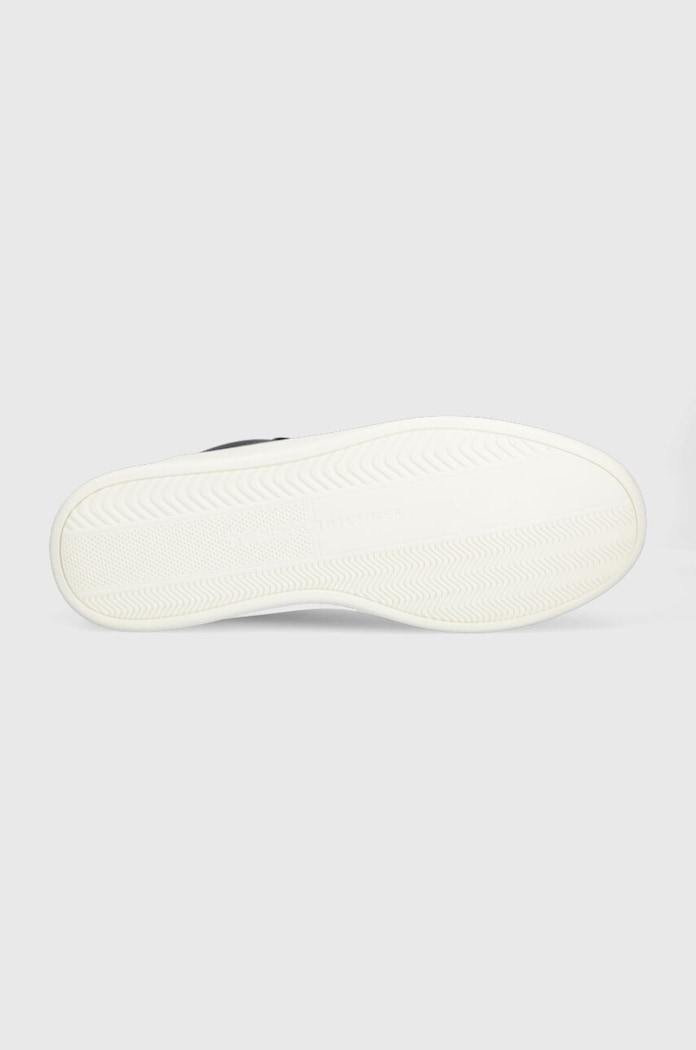 Tommy Hilfiger sneakersy skórzane ELEVATED CUPSOLE LEATHER FM0FM04490 granatowy