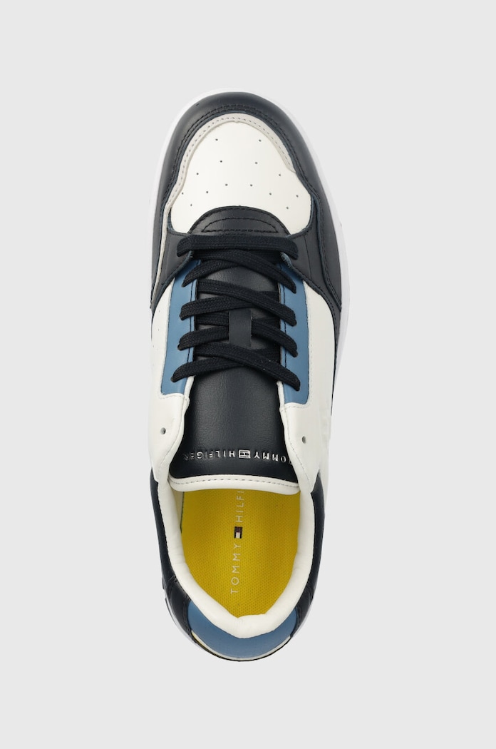 Tommy Hilfiger sneakersy skórzane TH BASKET BEST granatowy FM0FM04538