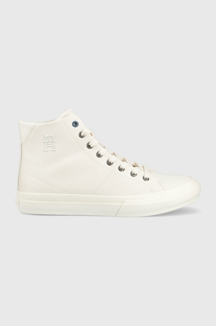Tenisice Tommy Hilfiger TH HI VULC STREET VEG DYES bijela FM0FM04544