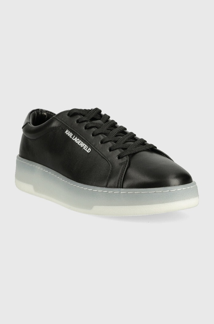 Kožené tenisky Karl Lagerfeld KOURT III KL51515.000 čierna SS23
