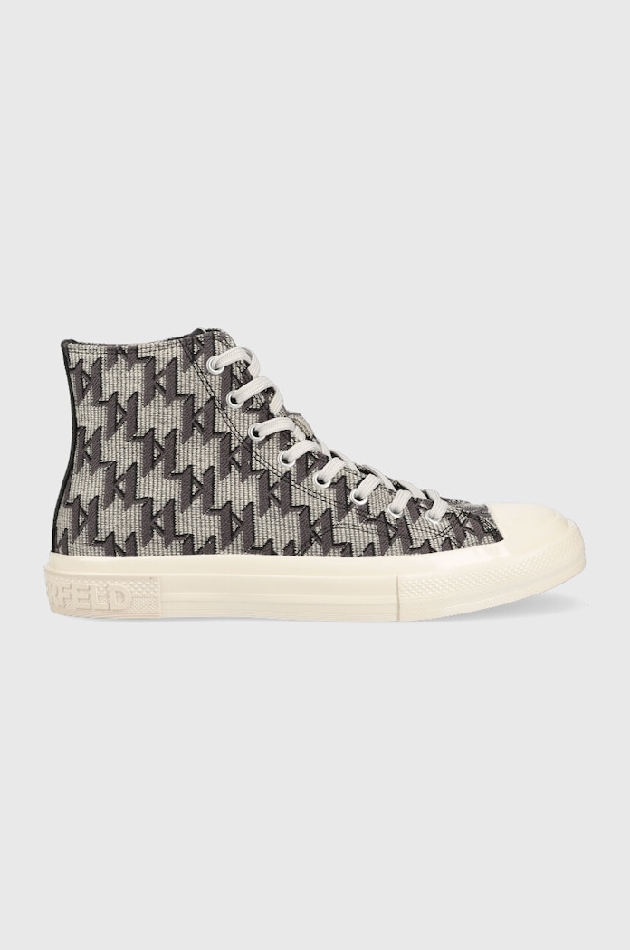 Кеди Karl Lagerfeld KAMPUS III лицьова шкіра сірий KL50343.HL0