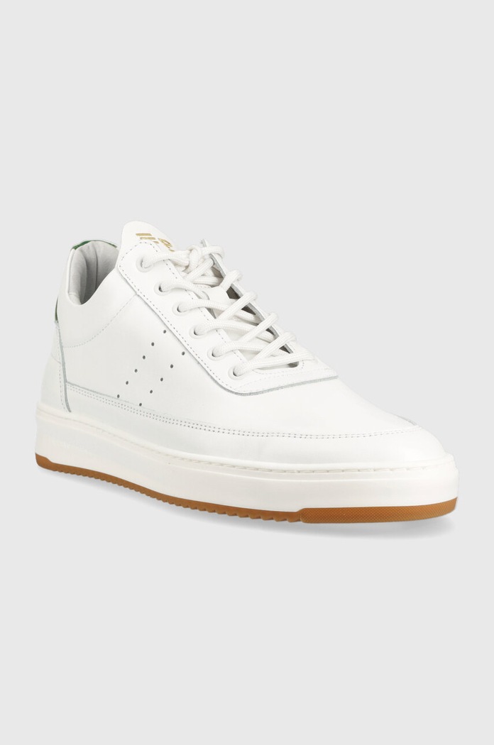 Δερμάτινα sneakers Filling Pieces Low Top Bianco 10127791926 λευκό AA00