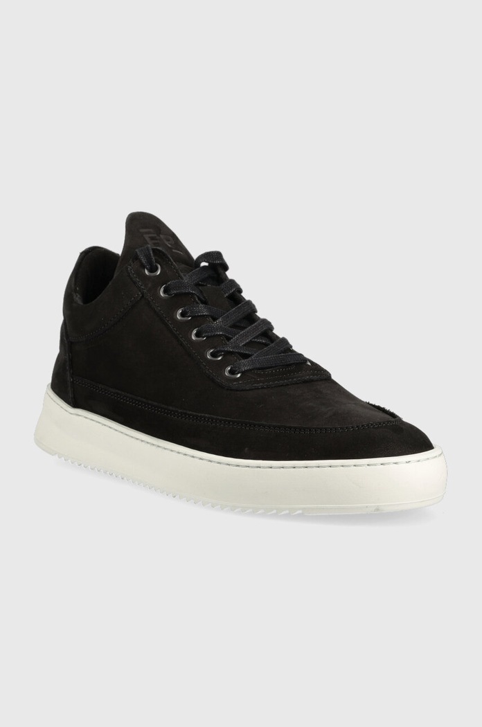 Σουέτ sneakers Filling Pieces Low Top Ripple 25121721863 μαύρο AA00
