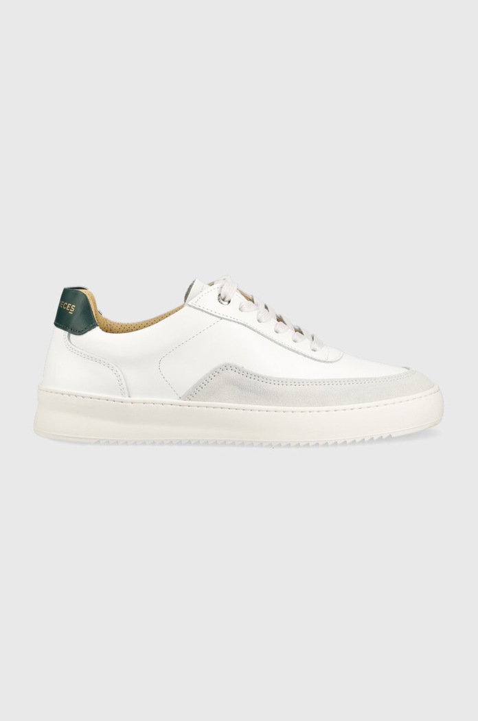 Δερμάτινα sneakers Filling Pieces Mondo Squash λείο δέρμα λευκό 46733331901