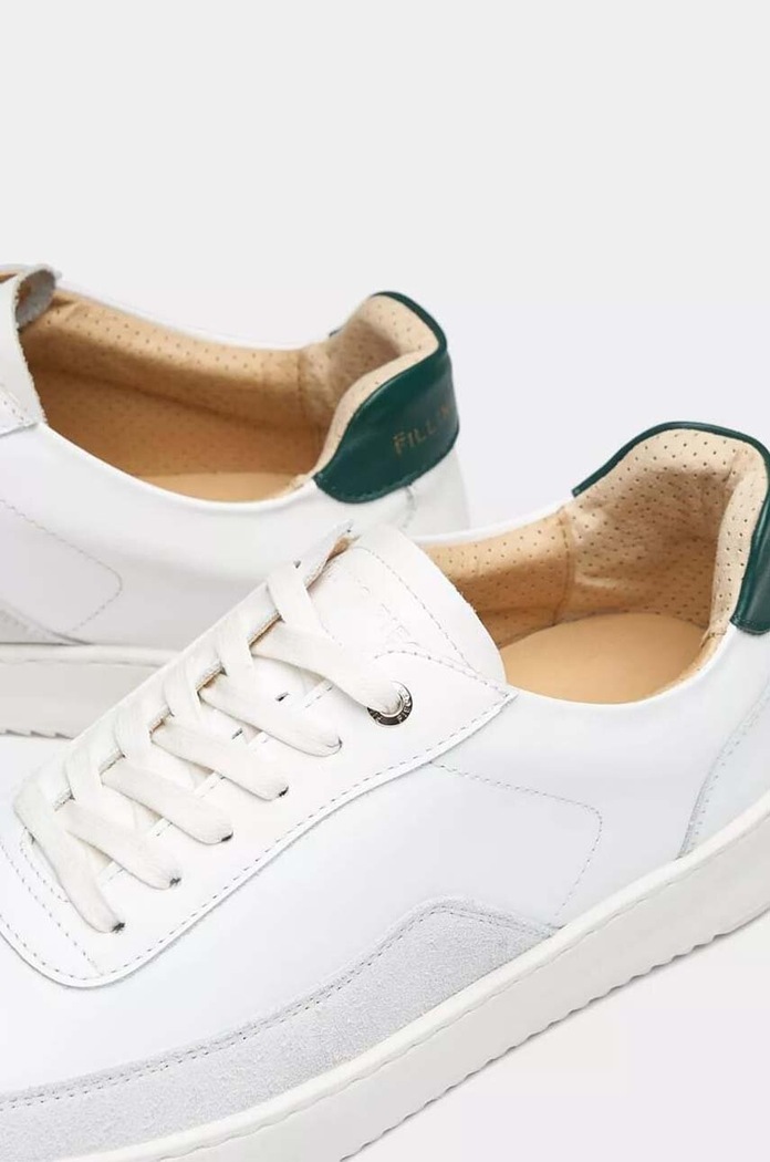 Παπούτσια Δερμάτινα sneakers Filling Pieces Mondo Squash 46733331901 λευκό