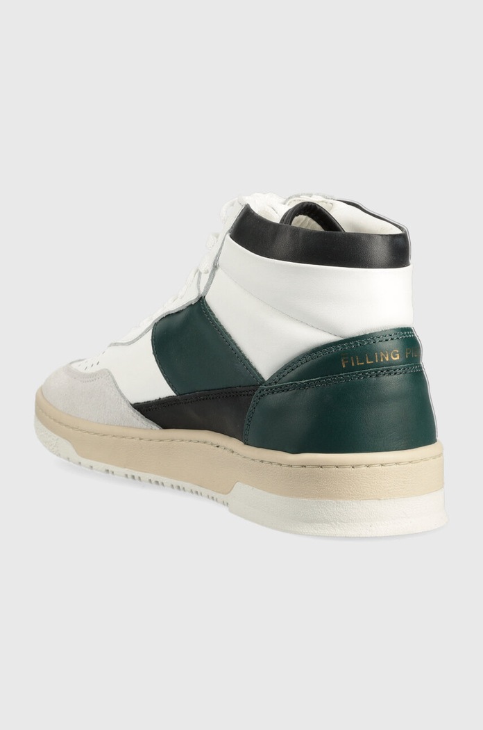 Обувки Кожени маратонки Filling Pieces Mid Ace Spin 55333491926 зелен