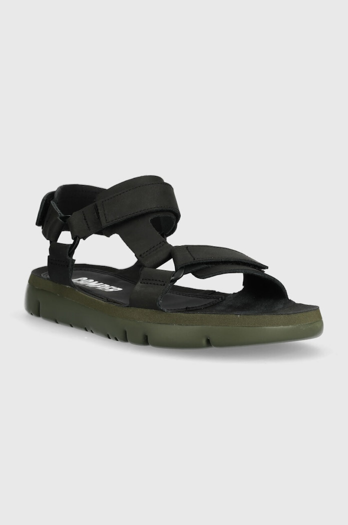 Δερμάτινα σανδάλια Camper Oruga Sandal K100416.020 μαύρο SS25