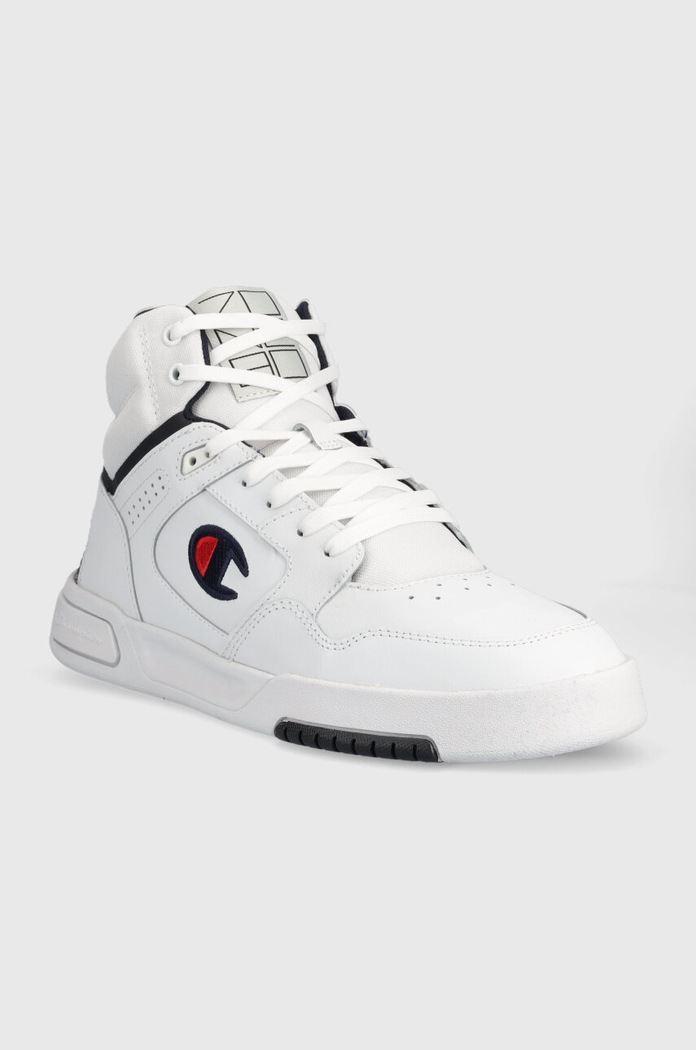 Δερμάτινα sneakers Champion Mid Cut Shoe Z80 S22095 λευκό SS23