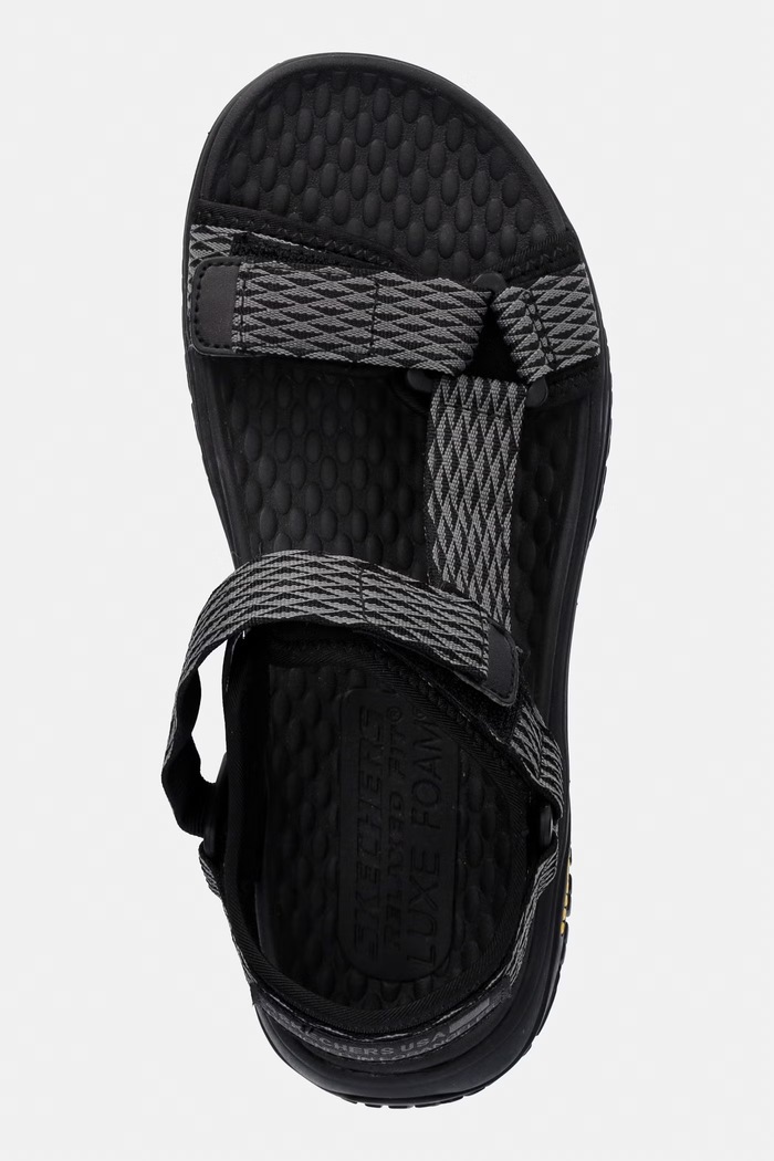 Skechers sandále trekingové pánske RELAXED FIT sivá 204351