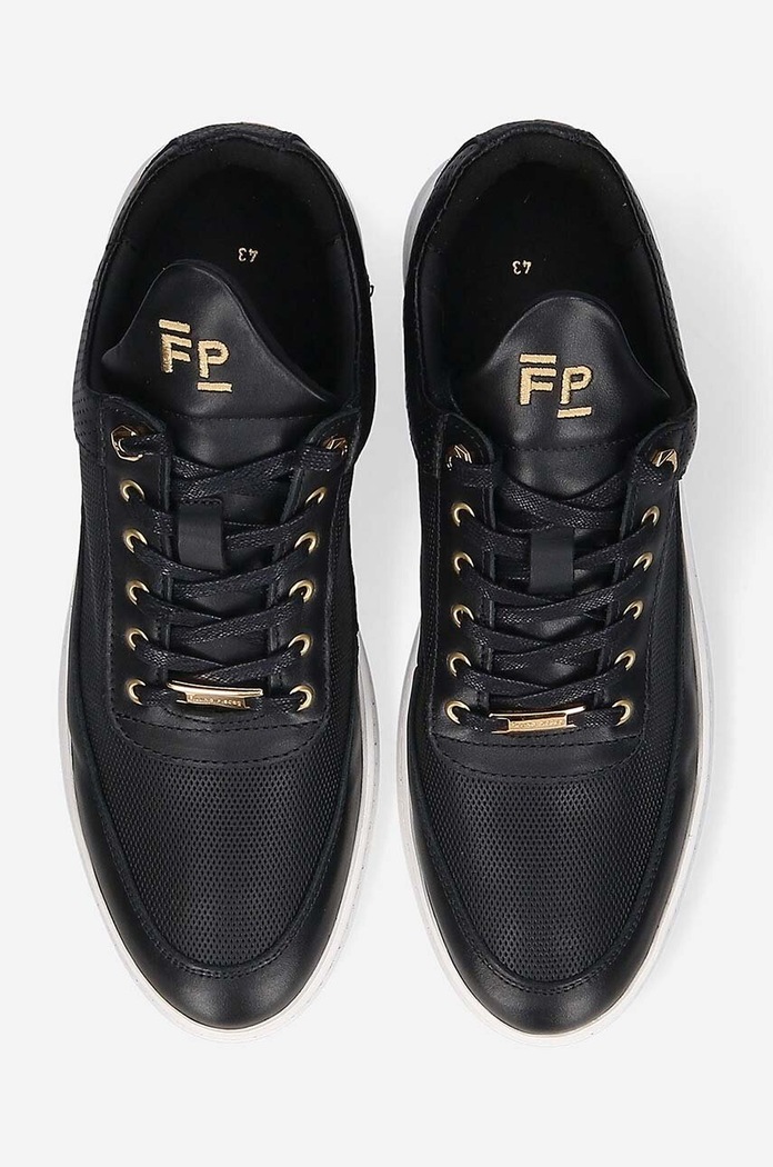 Δερμάτινα sneakers Filling Pieces Low Top μαύρο 10126591861