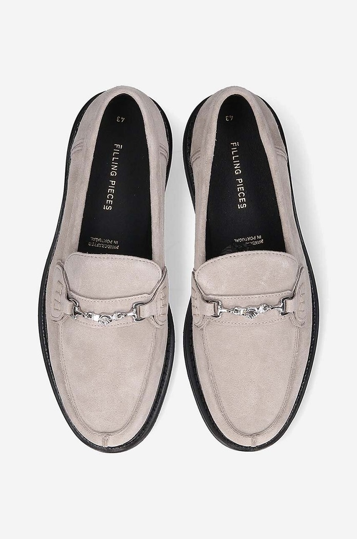 Filling Pieces mocasini din piele întoarsă Loafer Suede gri 44222791108