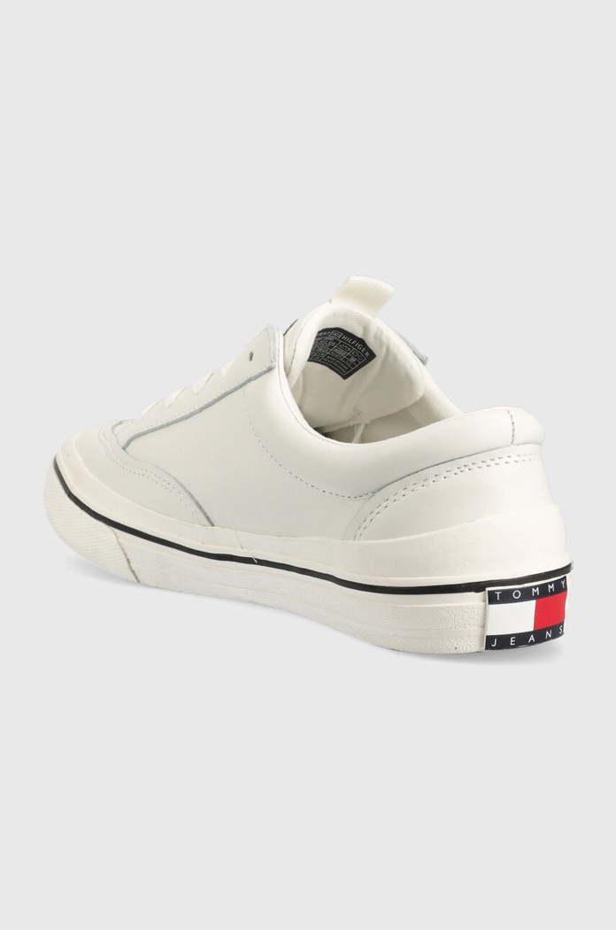 Obutev Superge Tommy Jeans TOMMY JEANS LEATHER VULC ESS EN0EN01932 bela
