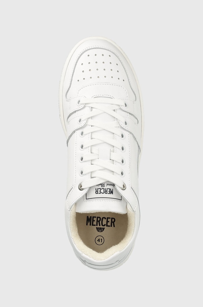 Δερμάτινα sneakers The Mercer Brand The Brooklyn λευκό ME231013.100