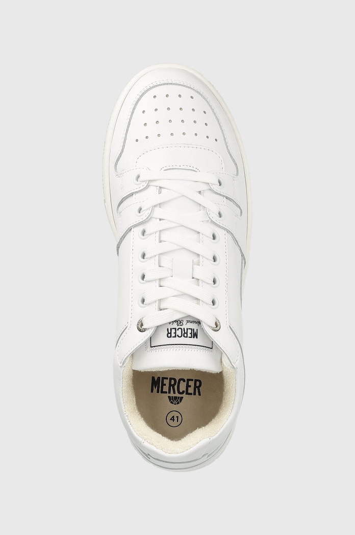 Δερμάτινα sneakers The Mercer Brand The Brooklyn λευκό ME231013.100