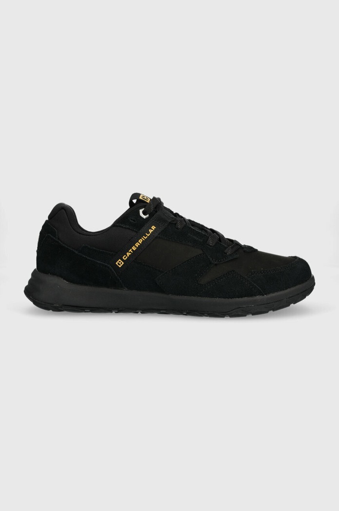 CAT Footwear sneakersy skórzane QUEST RUNNER skóra zamszowa czarny P110713