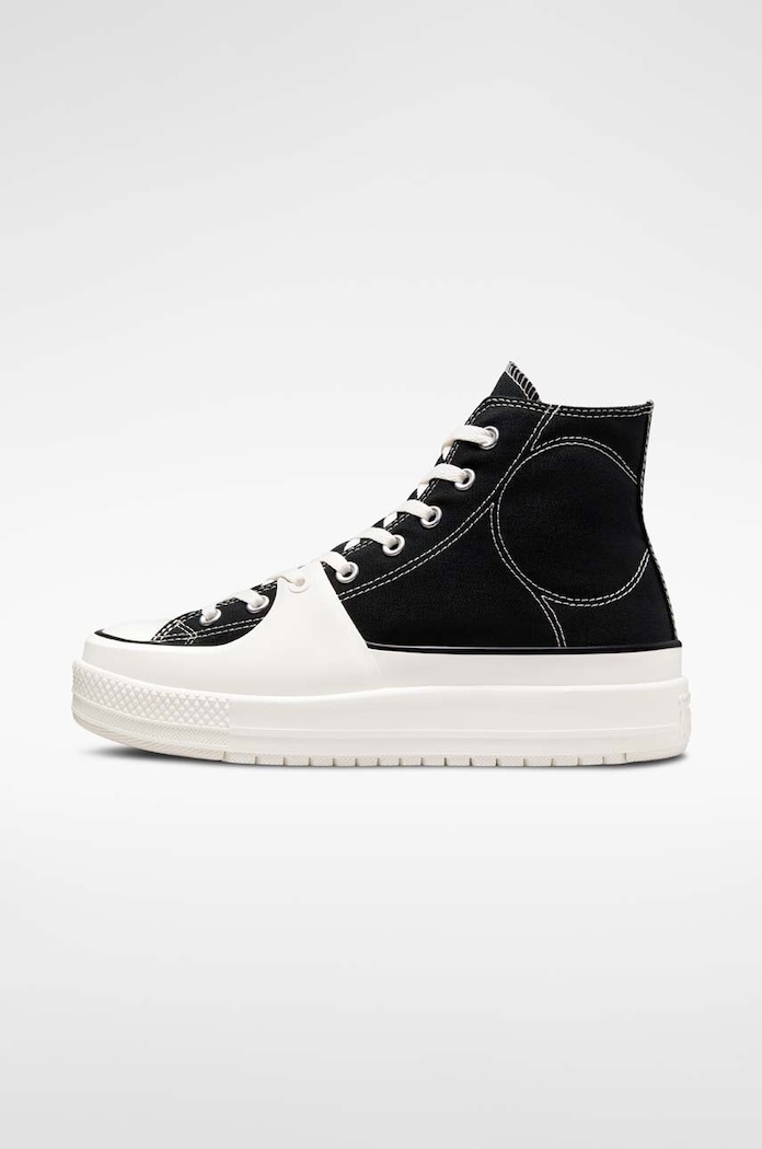 Converse Chuck Taylor All Star Construct Hi Black Vintage White A05094C