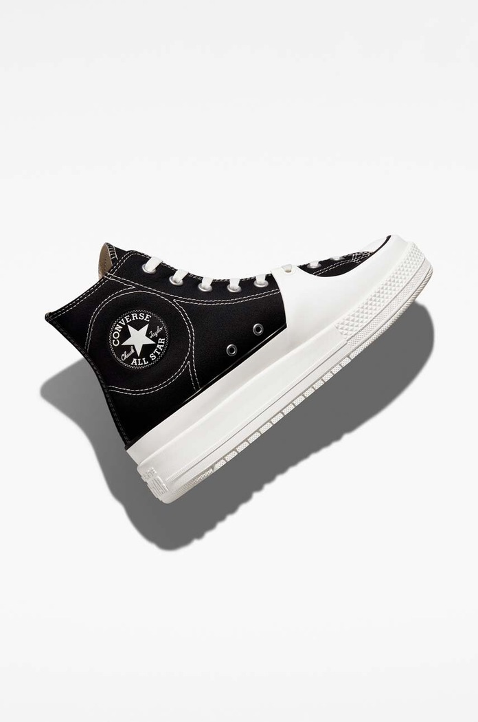 Converse Chuck Taylor All Star Construct Hi Black Vintage White A05094C