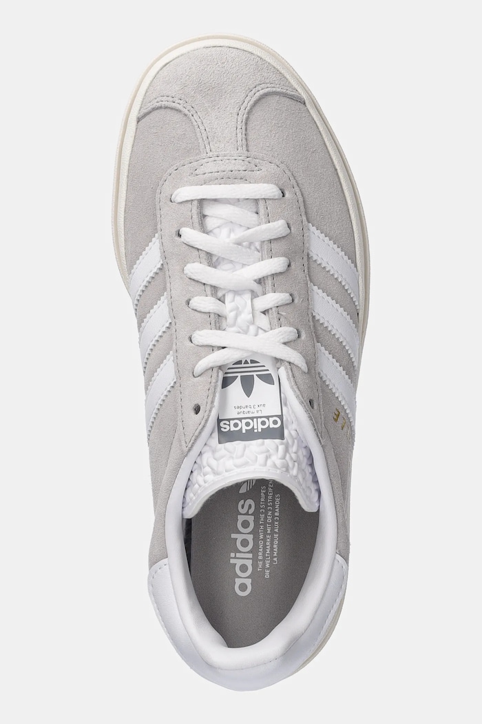 Superge iz semiša adidas Originals Gazelle Bold W siva HQ6893