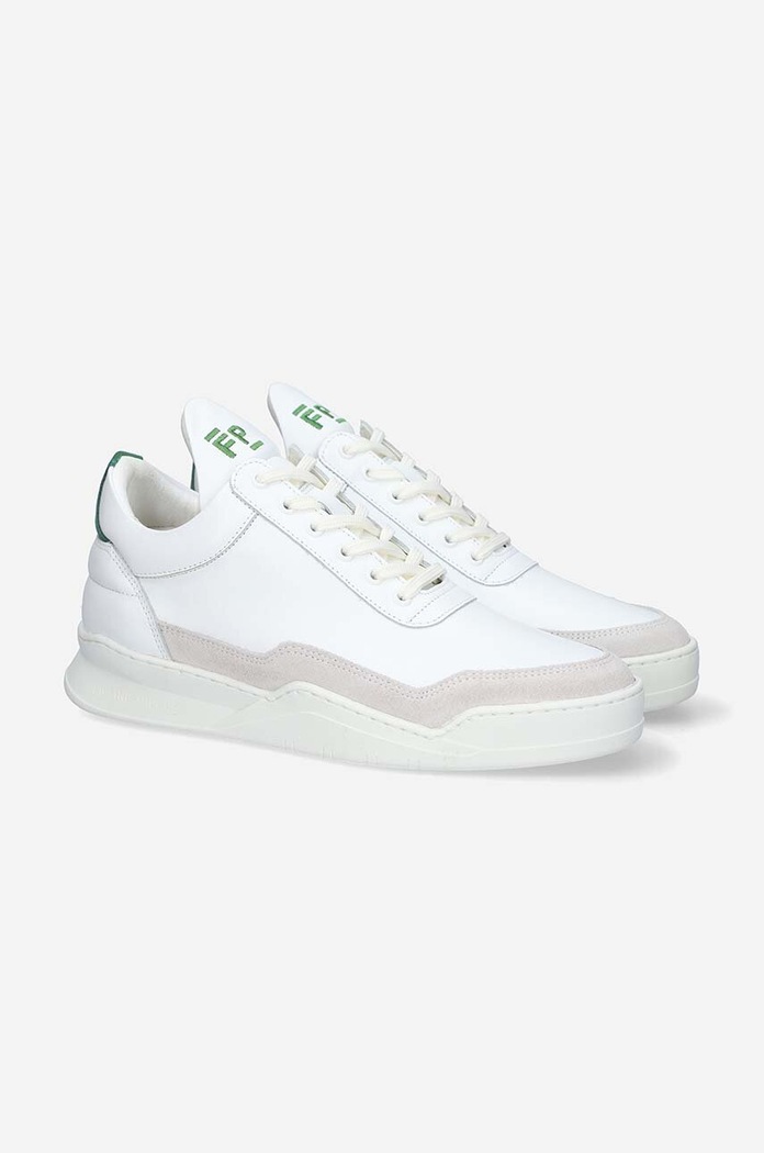 Δερμάτινα sneakers Filling Pieces Low Top Ghost 10120631926 λευκό
