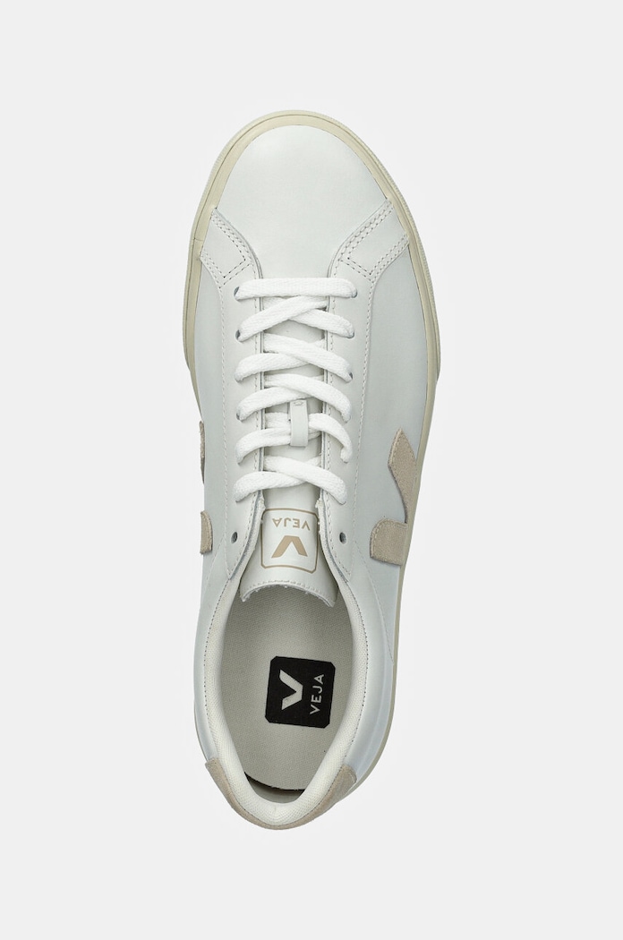 Δερμάτινα sneakers Veja Esplar Logo λευκό EO0202335B