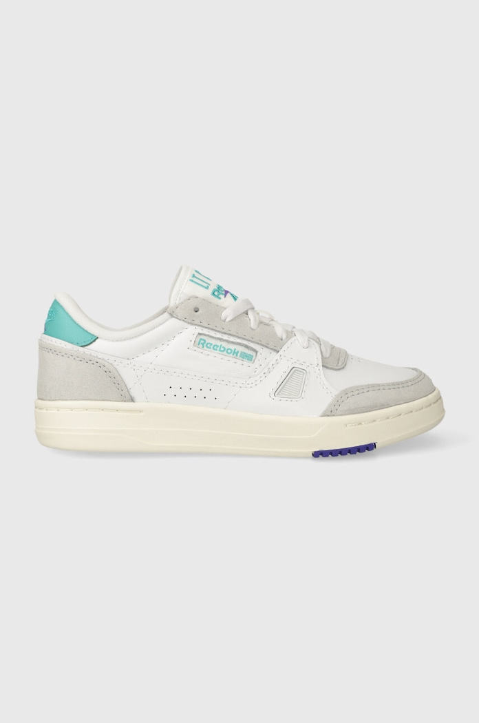 Reebok sneakers din piele LT COURT piele întoarsă alb IE9386