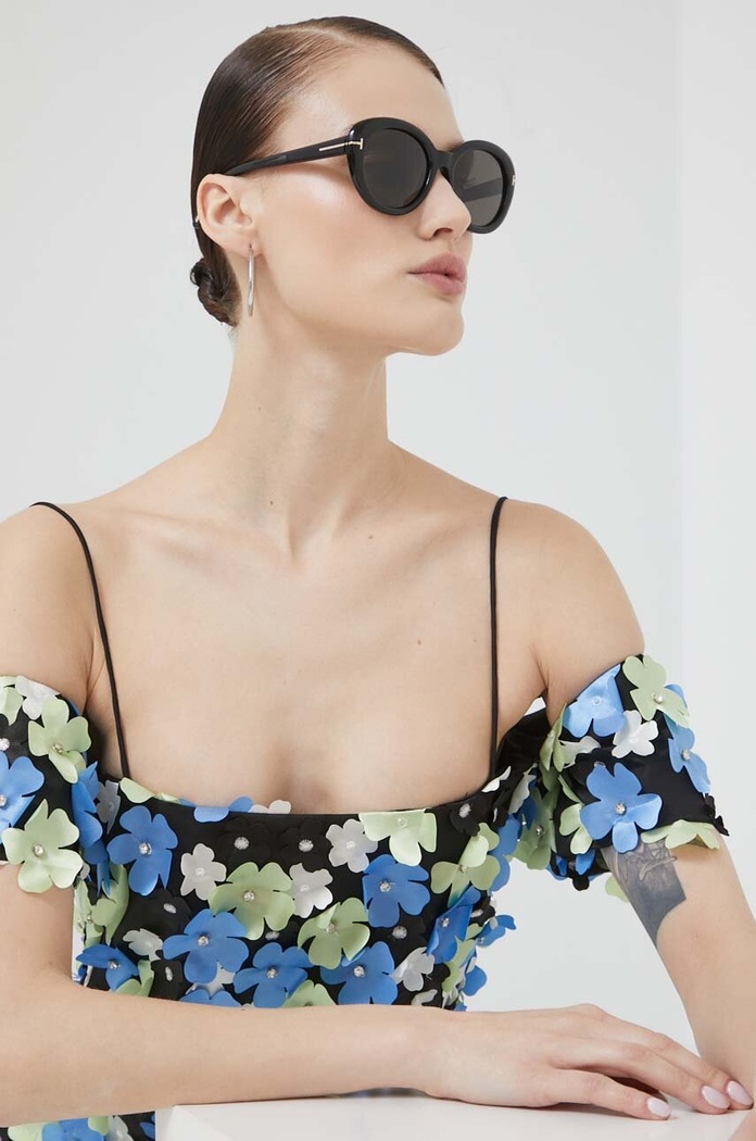 Слънчеви очила Tom Ford котешко око черен FT1009.5501A
