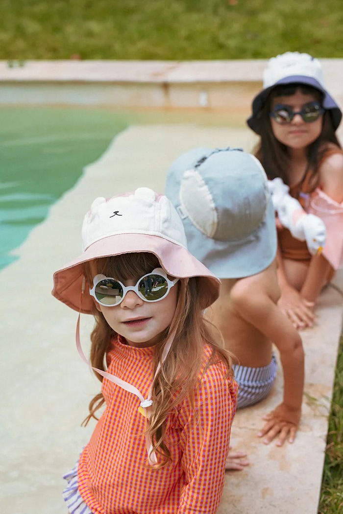 Ki ET LA ochelari de soare copii OURSON alb OURSON