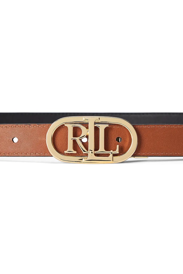 Αξεσουάρ Δερμάτινη ζώνη Lauren Ralph Lauren 412883714 καφέ