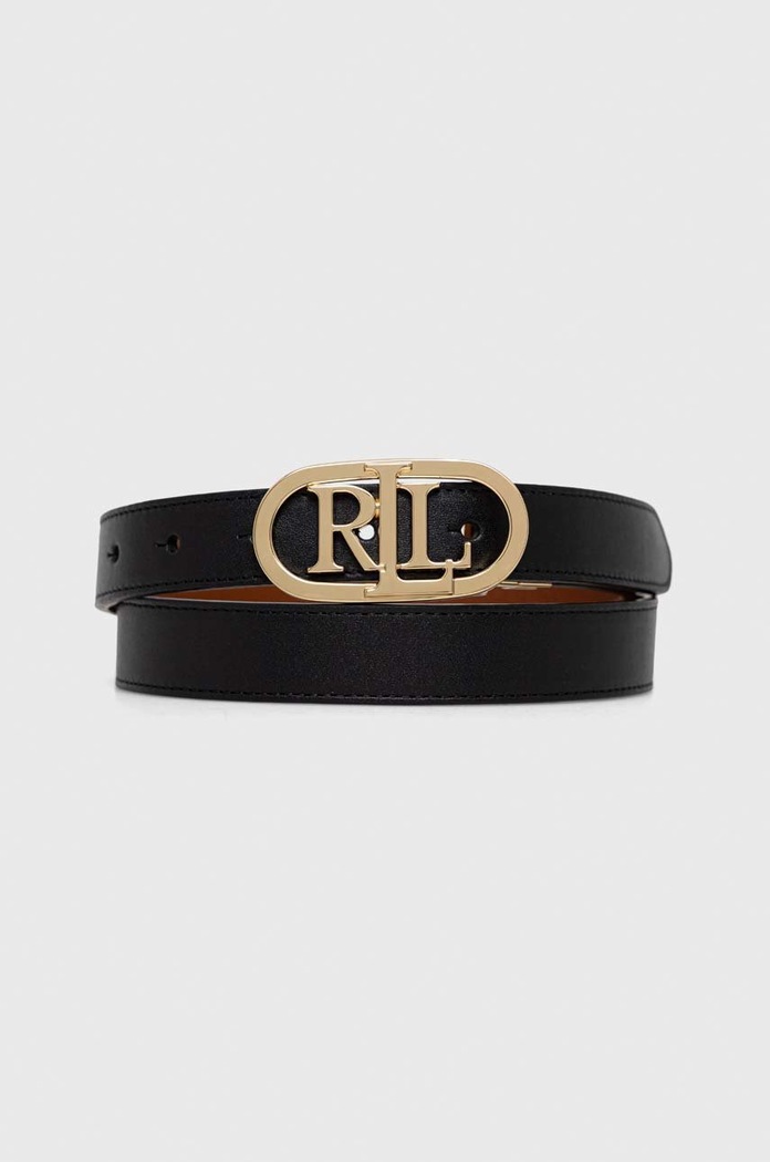 Lauren Ralph Lauren curea de piele maro 412883714