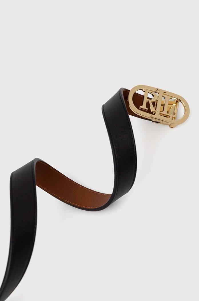 Lauren Ralph Lauren curea de piele 412883714 maro AA00