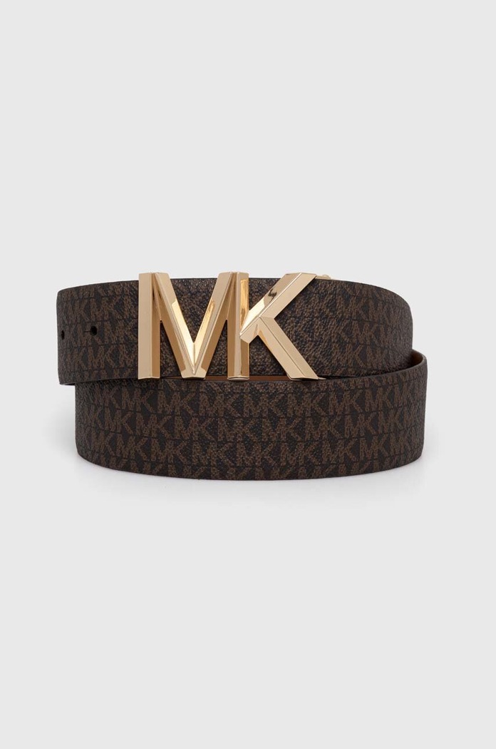 Usnjen dvostranski pas MICHAEL Michael Kors rjava 558818