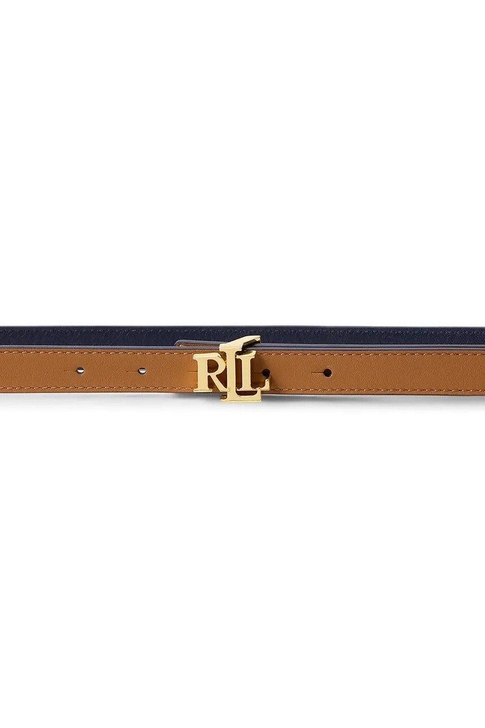 Doplnky Lauren Ralph Lauren opasok dámsky kožený 412883715 hnedá