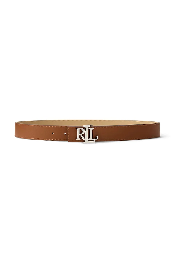 Lauren Ralph Lauren oboustranný pásek dámský kožený 412908984 béžová SS26
